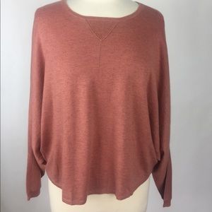 Joie Pink Salmon Wool Light Weight Sweater